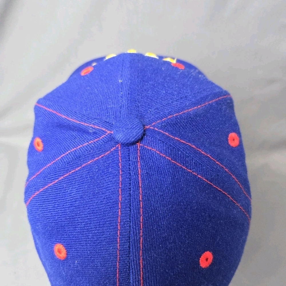 Aksels Colorado Sun & Mountain Youth Snapback Hat Royal Blue Red - Picture 4 of 8